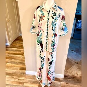 Commense Floral Print pajamas/pants set